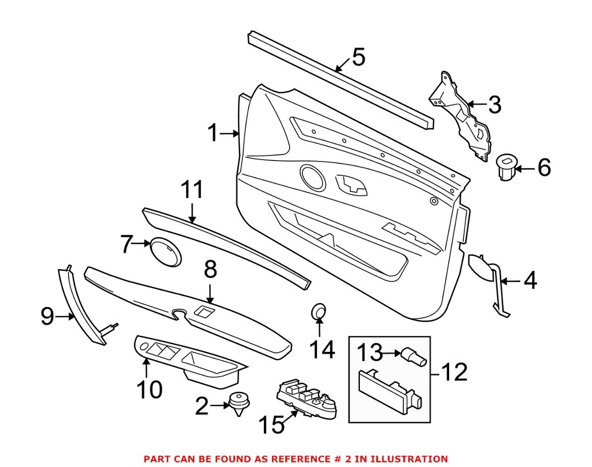 BMW Mini Door Trim Clip 51418224768